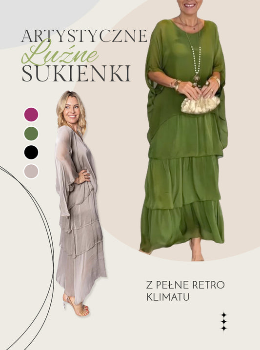 👗 Artystyczne Luźne Sukienki