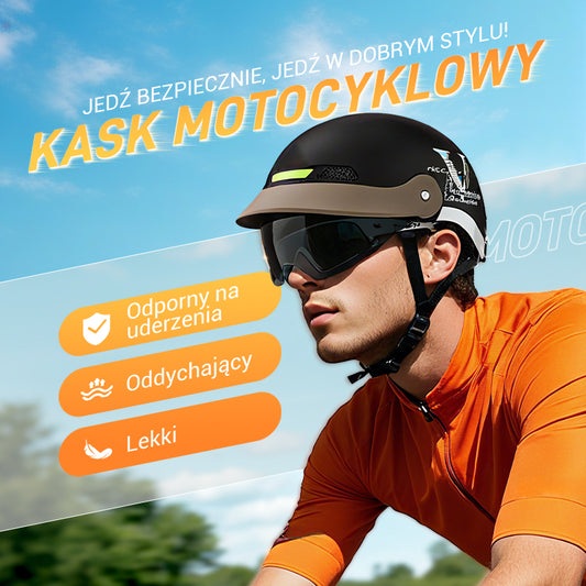 🛡️Oddychający, lekki i odporny na uderzenia kask motocyklowy