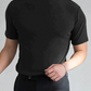 👕 🔝 Wąski T-shirt męski z zabudowanym dekoltem – dopasowany, wygodny i nowoczesny styl 🎁