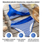 👙 Bikini w blokach kolorów S-3XL: stylowy i modelujący dwuczęściowy kostium kąpielowy 🌊
