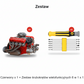 CISON Zestaw Modelarski Silnika V8 OHV na Paliwo