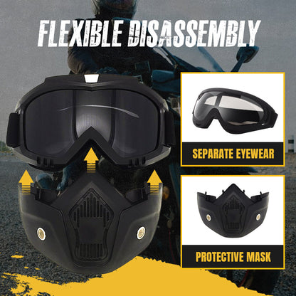 🔥 Przeciwmgielne gogle pełnotwarzowe z wymiennymi częściami