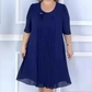 【S-4XL】🌺Damska plisowana sukienka z krótkim rękawem i okrągłym dekoltem