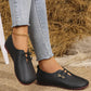 Nowe płaskie buty damskie z miękkiej skóry