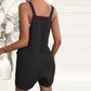 Damski swobodny kombinezon bez rękawów z szortami - dámský kombinéza se šortkami