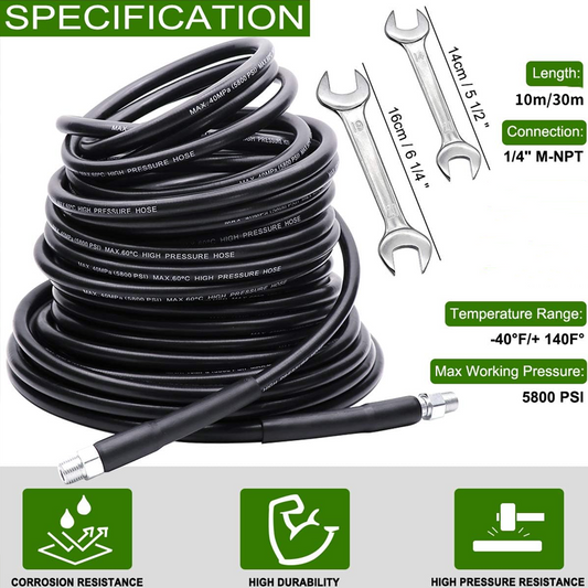 🔧 Wysokociśnieniowy zestaw do czyszczenia rur