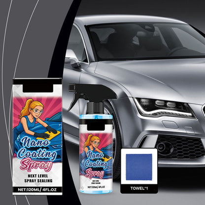 🚗✨Spray do polerowania samochodu chroni lakier samochodowy, formuła zapobiegająca zarysowaniom☀️