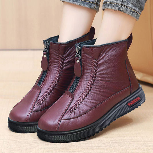 ❄️Damskie zimowe ciepłe botki na zamek błyskawiczny👢💕