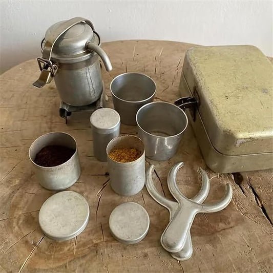 ☕️Изключително rzadki zestaw kempingowy w stylu vintage