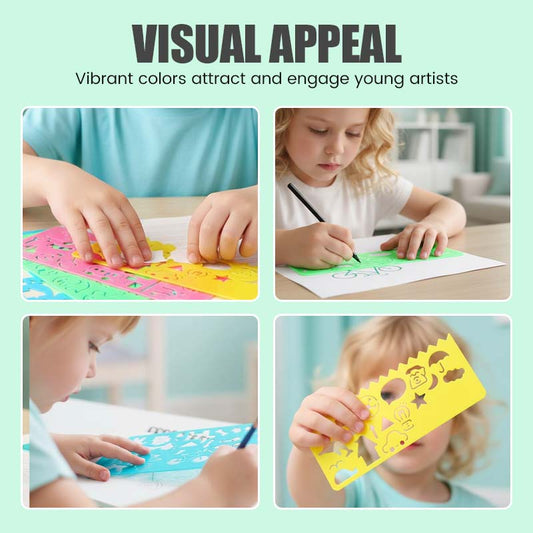 Zestaw Szablonów do Kreatywnego Rysowania dla Dzieci