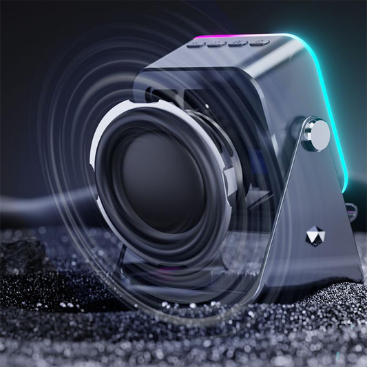 Bezprzewodowy głośnik Bluetooth z regulowanym uchwytem na telefon komórkowy