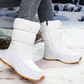 ⚡⚡❄️ Ultrawarme Damen-Schneestiefel mit Kunstfellfutter – Beine warm, Komfort pur im Schnee!