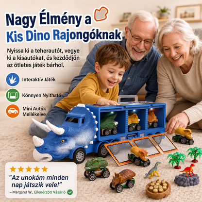 🦖🚚 Interaktywna ciężarówka transportowa dinozaurów: poruszająca przygoda i rozwój umiejętności ✨🧠