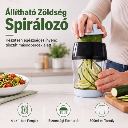 🥒 Ręczna spiralna krajalnica do warzyw – kreatywne krojenie warzyw w domu