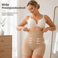 Damehøytaljede, mageholdende, polstrede shapewear-shorts
