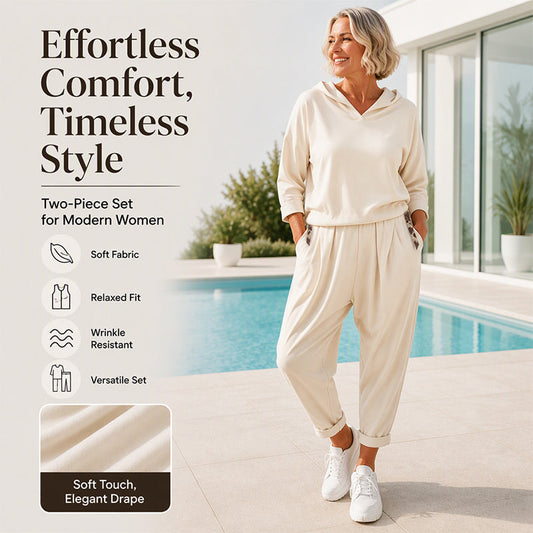 Women's Hooded Sweatshirt & Lounge Pants Set