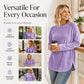 Women's Casual Loose Crewneck Top