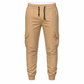 Uformelle ensfargede cargo-joggebukser for menn