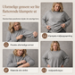 🔥49 % rabatt✨👚 Avslappet oversized-genser for kvinner | Rund hals, lange ermer og trendy rynkedetaljer