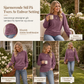 🔥49 % rabatt✨👚 Avslappet oversized-genser for kvinner | Rund hals, lange ermer og trendy rynkedetaljer