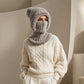 ❄️ 50% RABATT | 3-i-1 strikket vinterbalaklava – lue, ansiktsmaske & halsvarmer