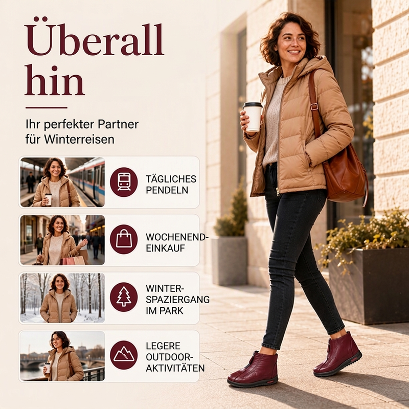 🎉 Warme rutschfeste Winterstiefel für Damen