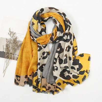 🧣 Allsidig og lett sjal med leopardmønster