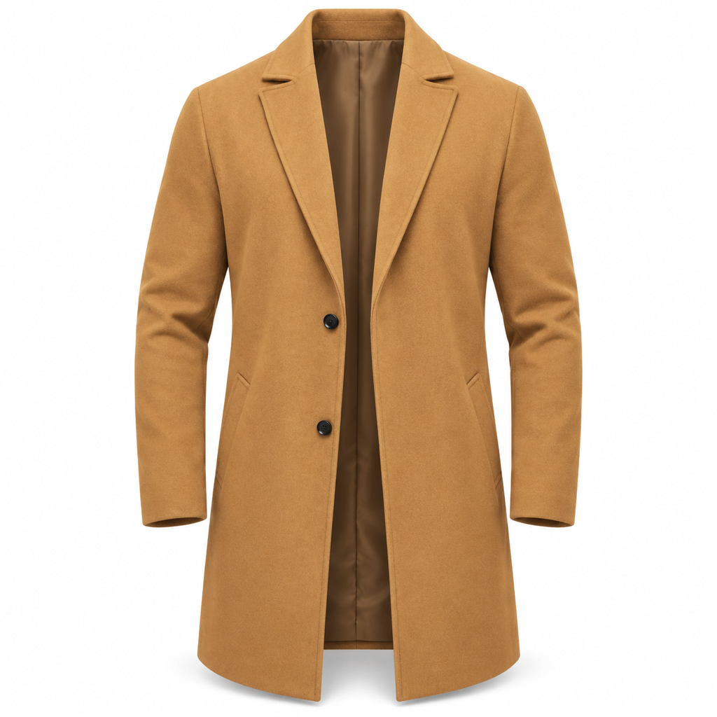 📢🎉🛍️✨Klassischer einreihiger Trenchcoat für Herren, Business-Casual Premium Windbreaker