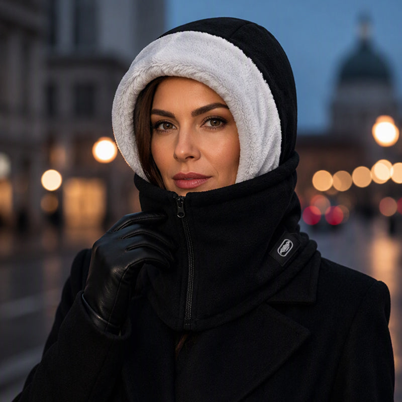 Winter warme Balaclava mit Reißverschluss