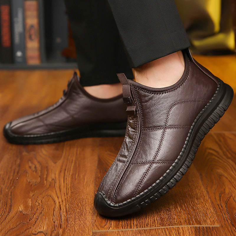 👟 Herren rückengefütterte rutschfeste Gehschuhe