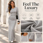 Figurbetontes Maxi-Kleid mit langen Ärmeln und Fishtail-Saum für Damen
