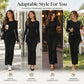 Figurbetontes Maxi-Kleid mit langen Ärmeln und Fishtail-Saum für Damen
