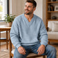 📢Blitzangebot! Jetzt zuschlagen!📢 Legere Waffelstrick-Sweatshirt für Herren
