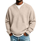 📢Blitzangebot! Jetzt zuschlagen!📢 Legere Waffelstrick-Sweatshirt für Herren