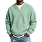 📢Blitzangebot! Jetzt zuschlagen!📢 Legere Waffelstrick-Sweatshirt für Herren
