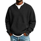 📢Blitzangebot! Jetzt zuschlagen!📢 Legere Waffelstrick-Sweatshirt für Herren