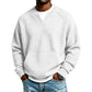 📢Blitzangebot! Jetzt zuschlagen!📢 Legere Waffelstrick-Sweatshirt für Herren