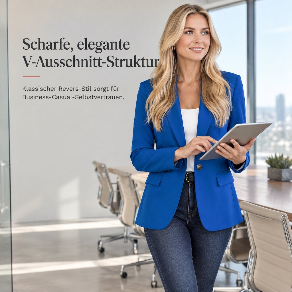 🌟Bestseller reduziert! Nur diese Woche!🌟 Damen Freizeit Blazer Jacke Offener Front