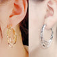 ✨✨✨Diamentowe kolczyki Triple Hoop