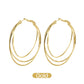 ✨✨✨Diamentowe kolczyki Triple Hoop