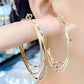 ✨✨✨Diamentowe kolczyki Triple Hoop
